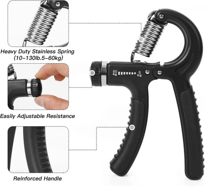 【🔥40% OFF】Ergonomic Hand Gripper –Automatic Counting| Boost Your Grip Strength Anytime Anywhere