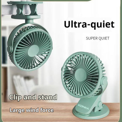 Multifunctional Clip-on Digital Display Small Fan
