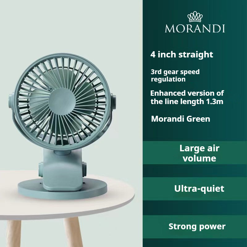 Multifunctional Clip-on Digital Display Small Fan