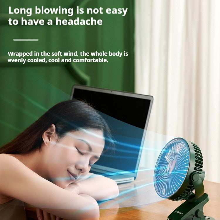 Multifunctional Clip-on Digital Display Small Fan