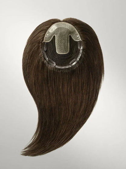 HOT SALE Mini Scalp Topper Adjustable length 100% human hair wig piece-Cover bald or gray hair