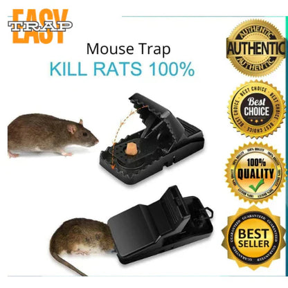 Top-Rated Black Plastic Mouse Traper-Buy 1 get 1 free