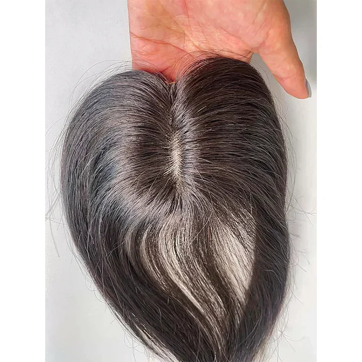 【🔥HOT SALE】2x3 Mini Scalp Topper | Hair Topper For Crown Thinning | Natural Straight