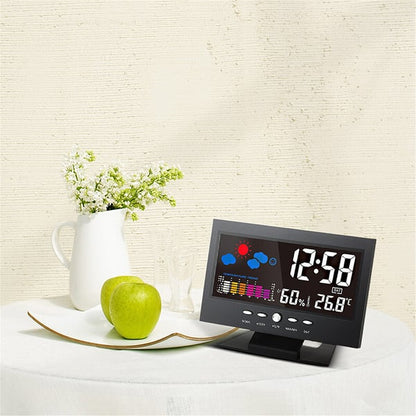 ⏰🌡️ Digital LED Temp & Humidity Monitor 🌦️✨ Weather Forecast & Alarm Clock!