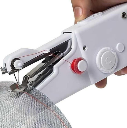 🧵 Stitch Handheld Cordless Portable White Sewing Machine ✂️✨