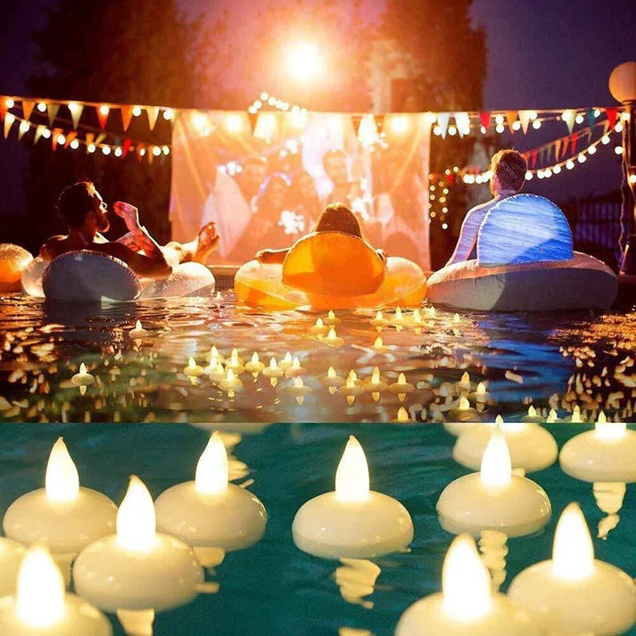 Serene Glow: Battery-Operated LED Candle Diya Lights (12 Pack)