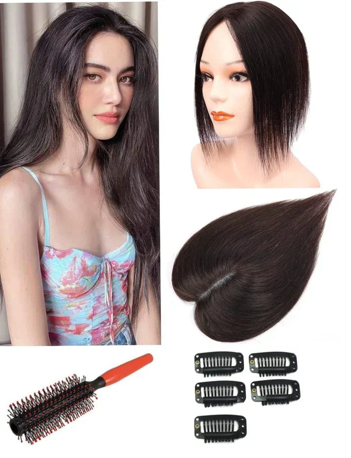 15 Inch Straight 5 Clip Hair Topper