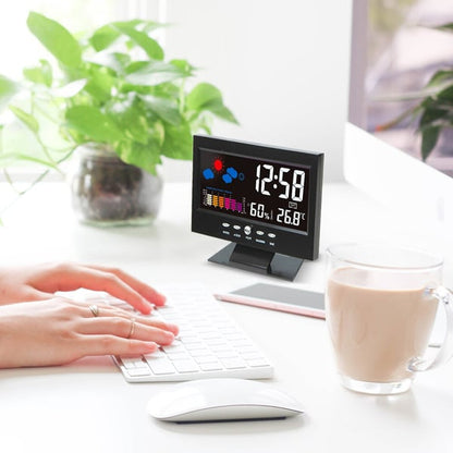 ⏰🌡️ Digital LED Temp & Humidity Monitor 🌦️✨ Weather Forecast & Alarm Clock!