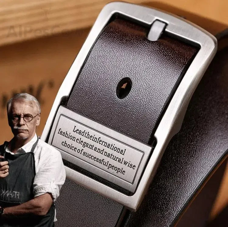 🔥 Last Day Promotion – 49% OFF! 🎉 Men's Business Leather Belt 👔✨ Classic & Sophisticated Style!