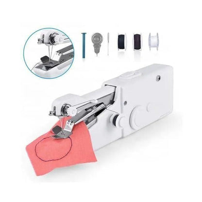 🧵 Stitch Handheld Cordless Portable White Sewing Machine ✂️✨