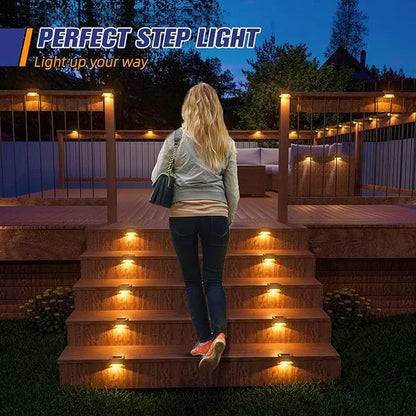 Solar Deck Lights Outdoor(Pack Of 4)