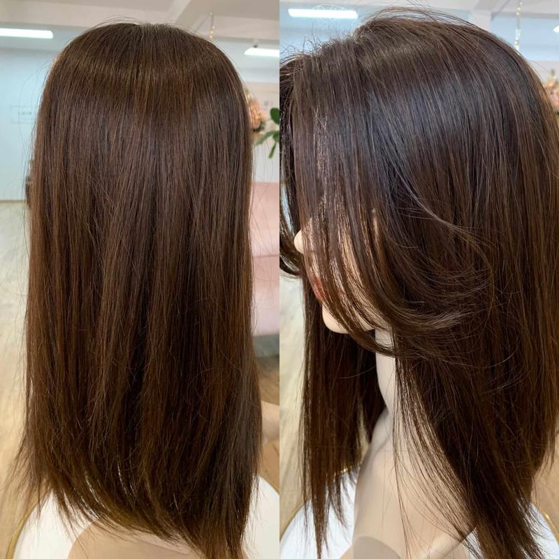 Long Face Framing Layer Hair Topper丨 Natural Volume Hair Topper 丨 Ultra-thin Base | Give You a Chic Look