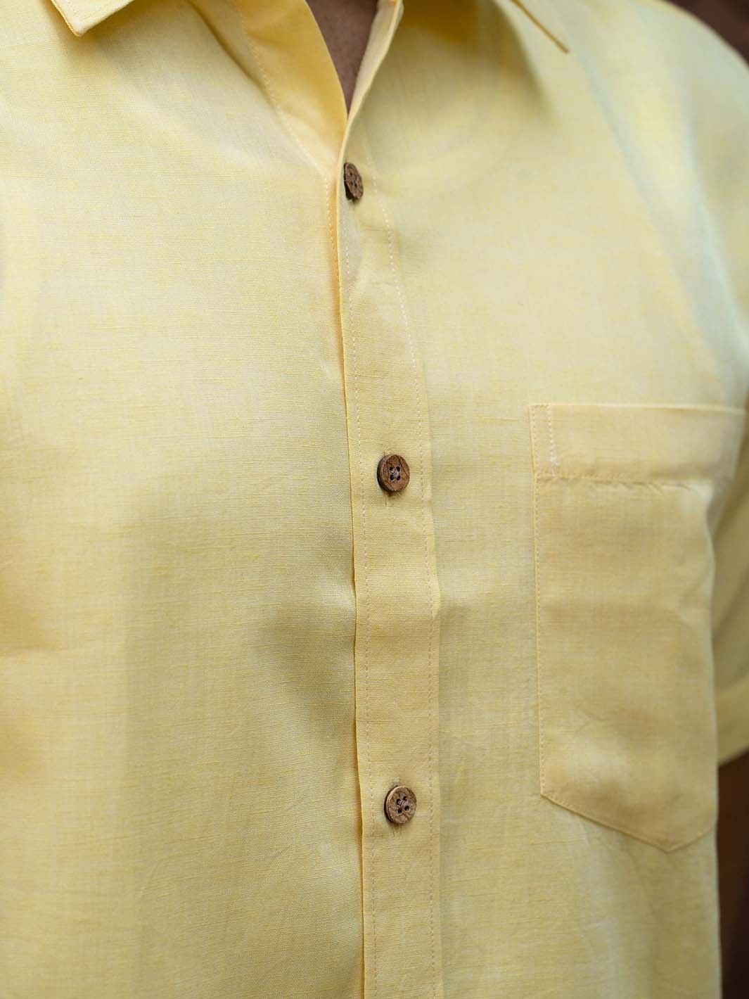 Lemon Yellow · Half Sleeve Shirt