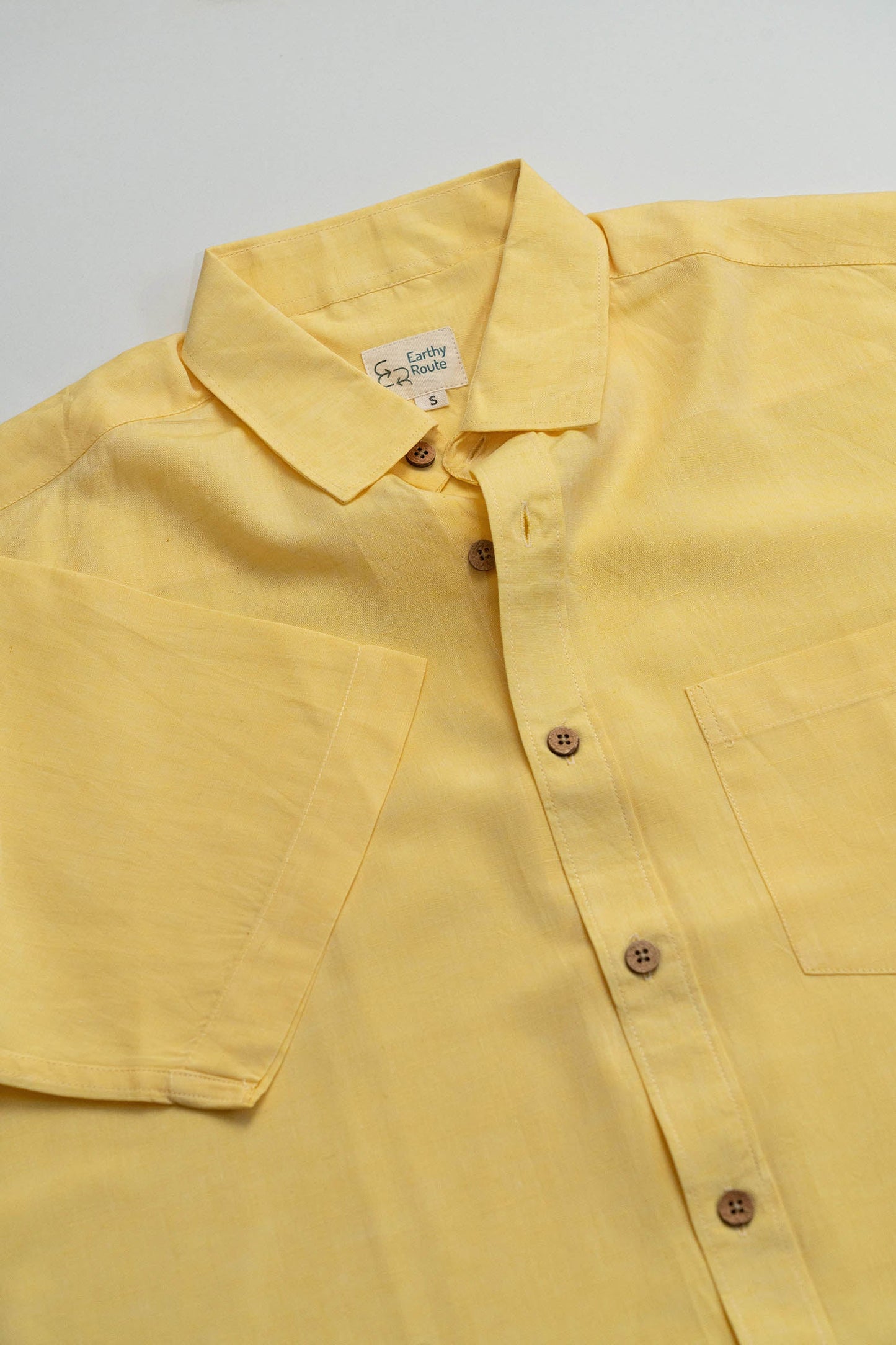 Lemon Yellow · Half Sleeve Shirt