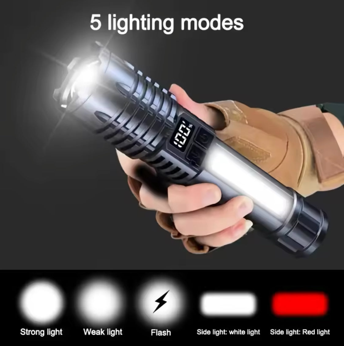 ✨SUPER BRIGHT RECHARGEABLE FLASHLIGHT🔦