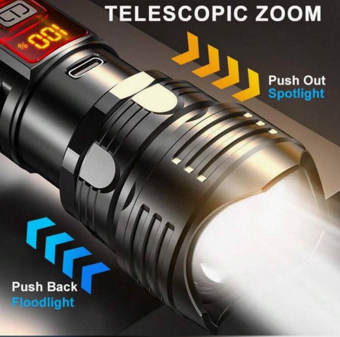 ✨SUPER BRIGHT RECHARGEABLE FLASHLIGHT🔦