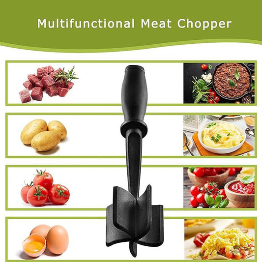 🍽️BUY 1 GET 1 FREE🍽️Best cookware Upgrade Meat Chopper, Heat Resistant Meat Masher for Hamburger Meat, Beef and Potato.