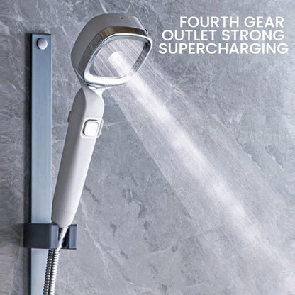 🎁  4-mode Handheld Pressurized Shower Head with Pause Switch