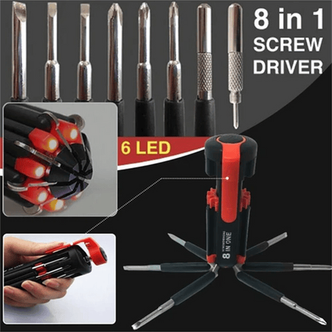 ❤️HOT SALE❤️8-in-1 Screwdriver with LED Torch