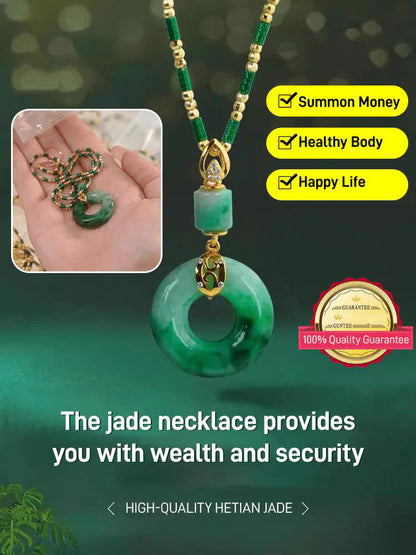 ❤️🎉The Best Gift🎉 - Hetian Jade Blessing Safety Peace Buckle